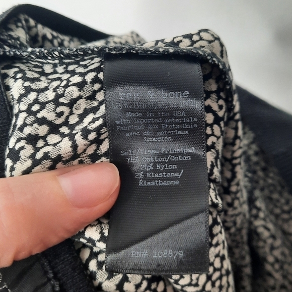 Rag & Bone Simone Leopard Print Skinny Pants 4 - Picture 5 of 6